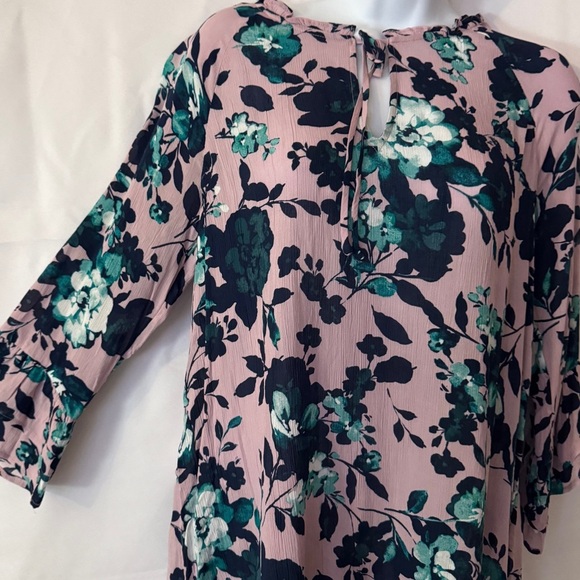 J. Jill Floral Pink and Blue Women's Top New with Tags - Picture 6 of 6